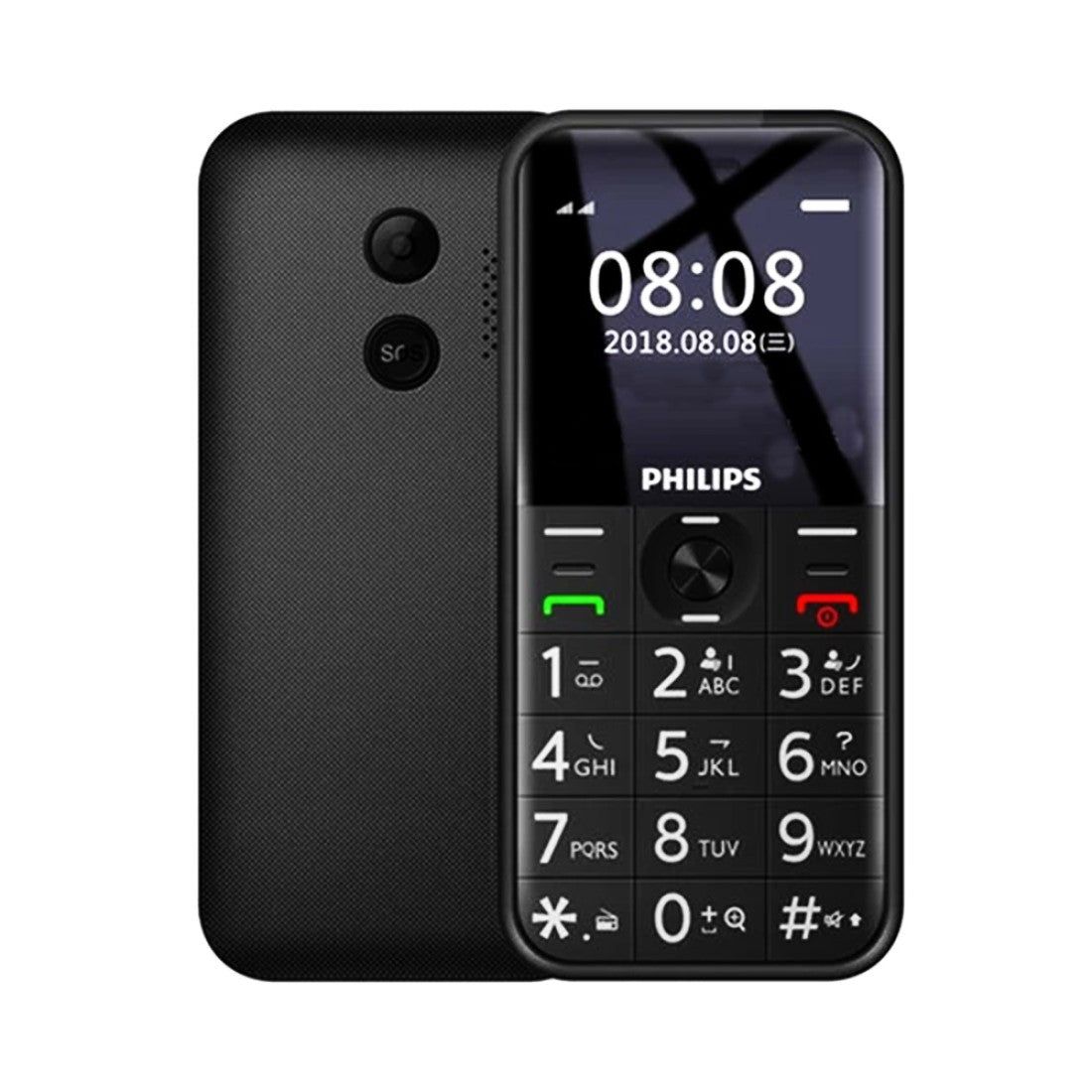 Telemóvel Philips Xenium E163 Preto Dual Sim Sos
