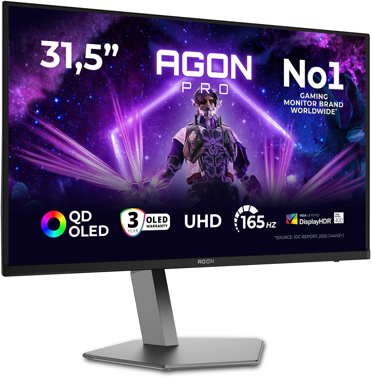 Monitor Gaming AOC AGON PRO AG326UD  UHD de 32" 165Hz QD-OLED