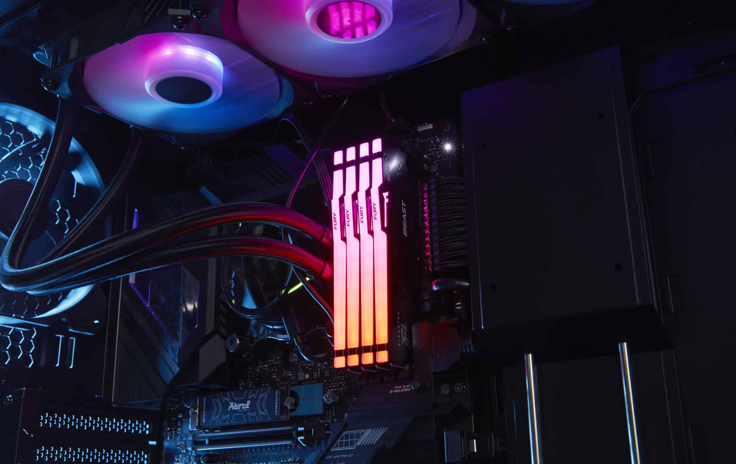 Memória Dimm kingston 32Gb Ddr5 6000Mhz CL36 Fury Beast RGB