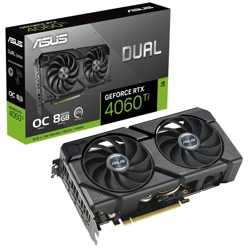 Placa Gráfica Asus GeForce RTX 4060 TI Dual Evo OC Edition 8GB GDDR6 DLSS3 NVIDIA