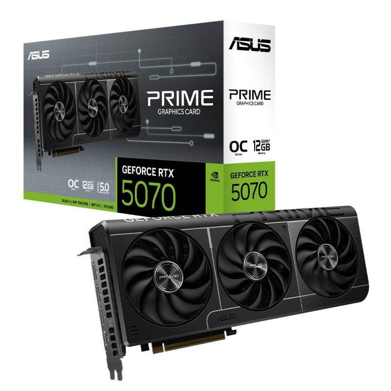 PLACA GRAFICA ASUS NVD RTX 5070 PRIME OC 12GB GDDR7