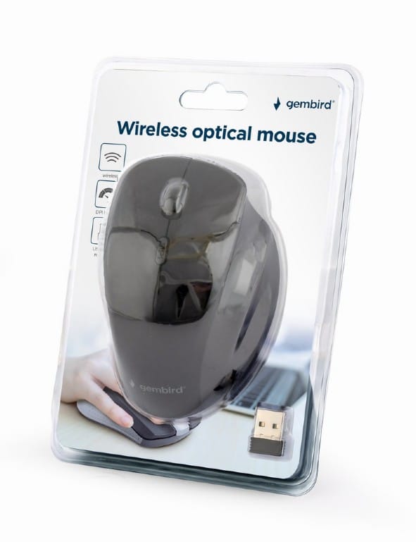 Rato Gembird Wireless Comfort 6 Botõe 1600Dpi Preto New