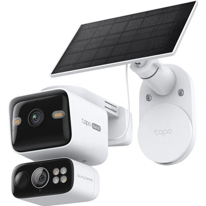 TP-Link Tapo C645D KIT - Câmara IP (Wi-Fi) lente dupla (6+2.53mm) 2K Pan/Tilt c/ Painel Solar - IP65