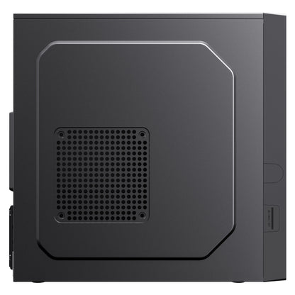 Caixa Micro ATX Unykach Aero C12 V1  com Leitor Cartões SD e Audio Preta