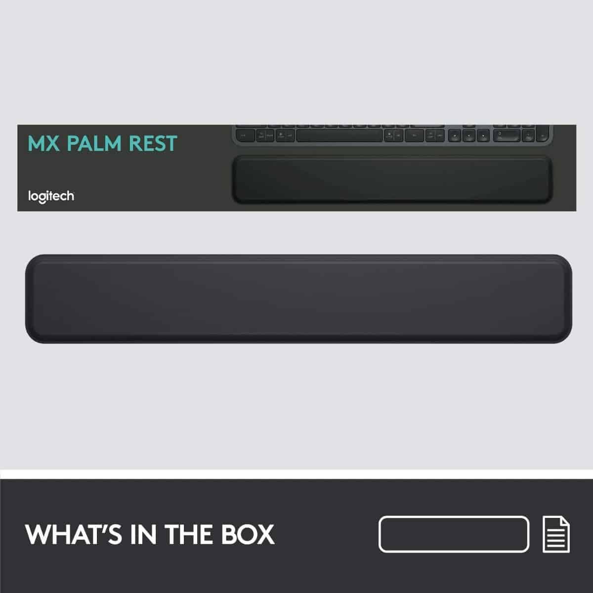 TAPETE Apoio Pulso Logitech Mx para Teclado Preto