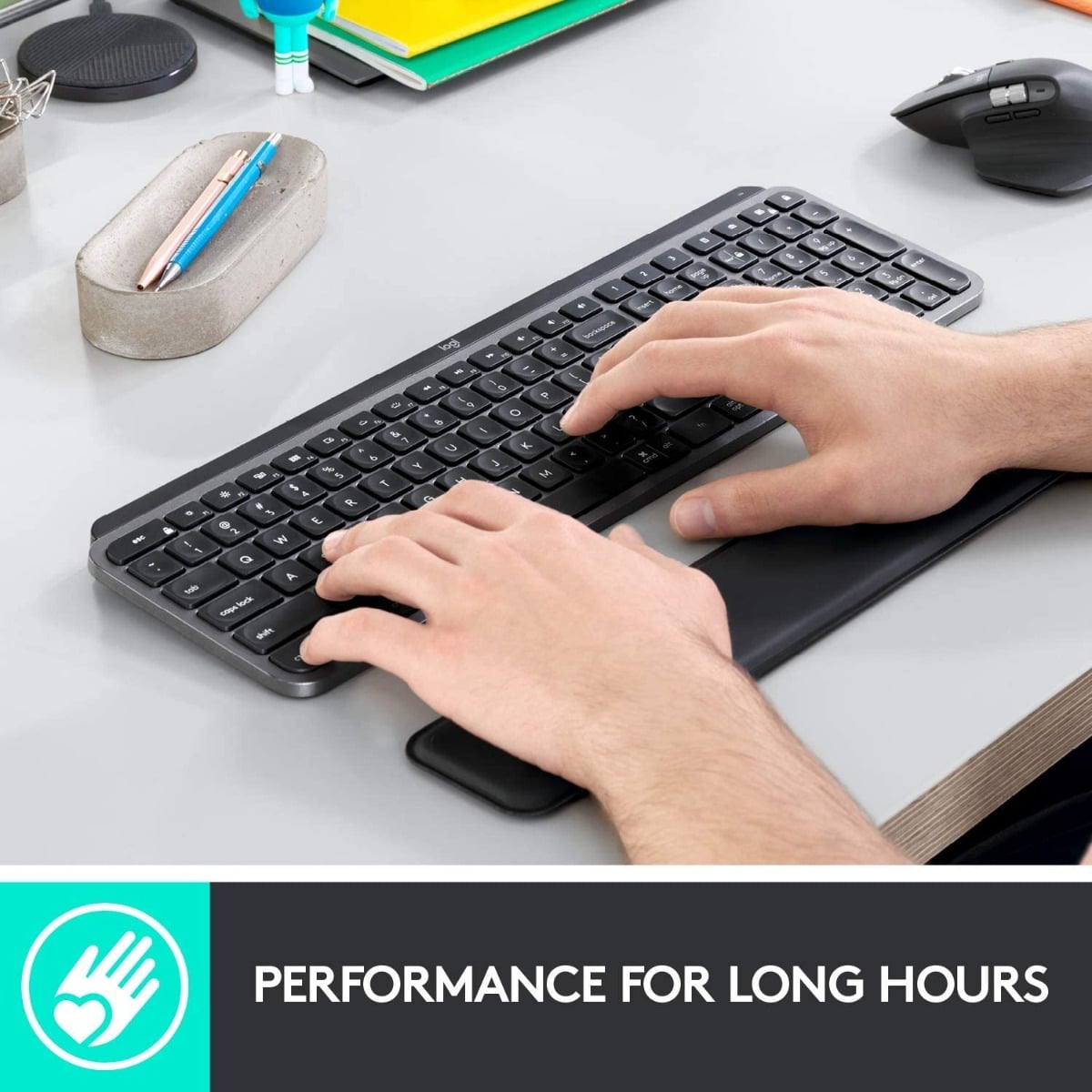 TAPETE Apoio Pulso Logitech Mx para Teclado Preto