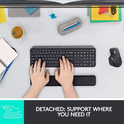 TAPETE Apoio Pulso Logitech Mx para Teclado Preto