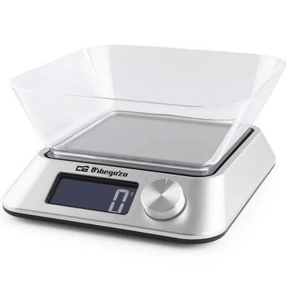 Balança de cozinha Eletrónica Orbegozo PC 1030 até 5kg Prateada Cozinha   CASA