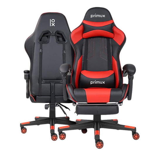Cadeira Gaming Primux Eclipse Preto e Vermelho