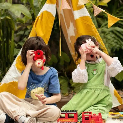 Câmera infantil Picocici 4K com bateria Micro-SD Vermelho/ Rosa k23