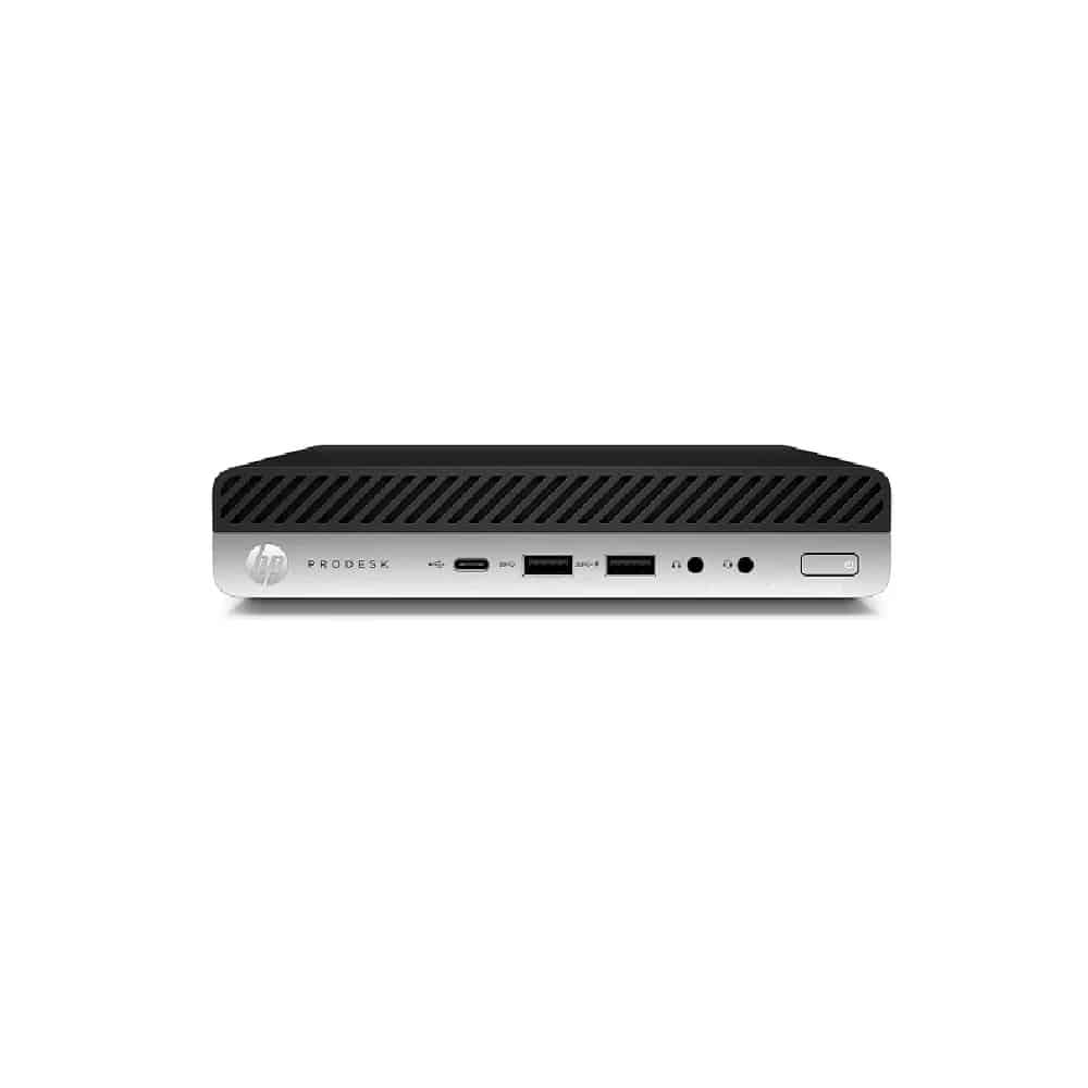 Computador Desktop HP 600 G4 MiniPC Core i5-8ª  8Gb SSD 256Gb Win 10 Pro 2*Dp 1*Porta Serie