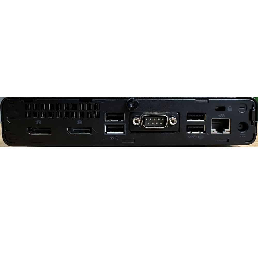 Computador Desktop HP 600 G4 MiniPC Core i5-8ª  8Gb SSD 256Gb Win 10 Pro 2*Dp 1*Porta Serie
