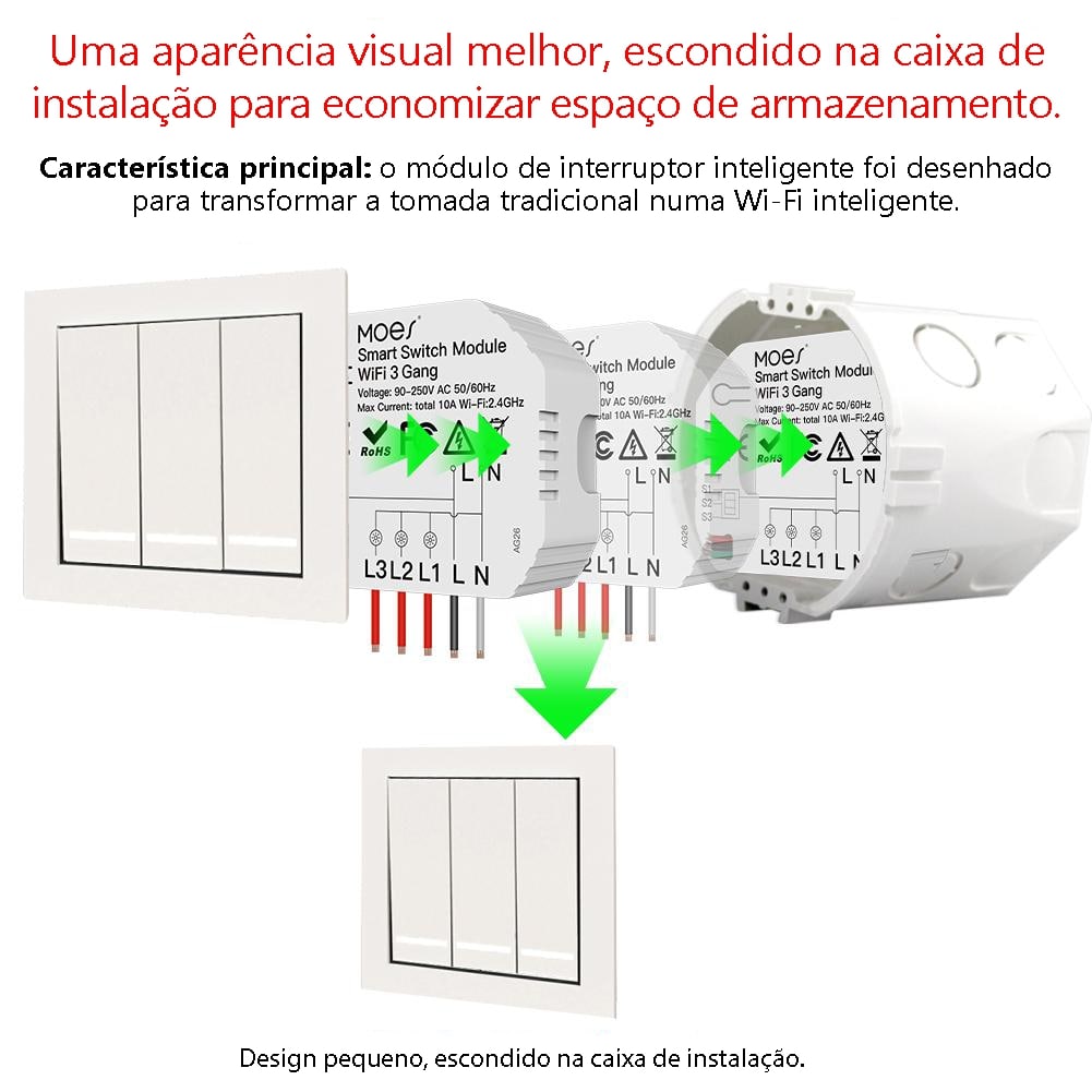 Módulo 3 canais Wi-Fi + Bluetooth DO4