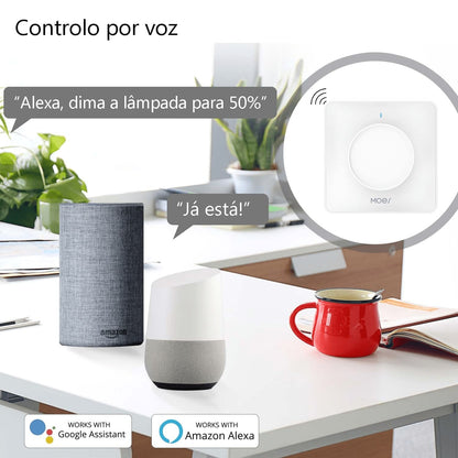 Interruptor Dimmer Rotativo Wi-Fi + RF433 DO3