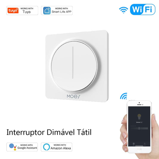 Interruptor Dimmer Touch Wi-Fi + RF433 DO3