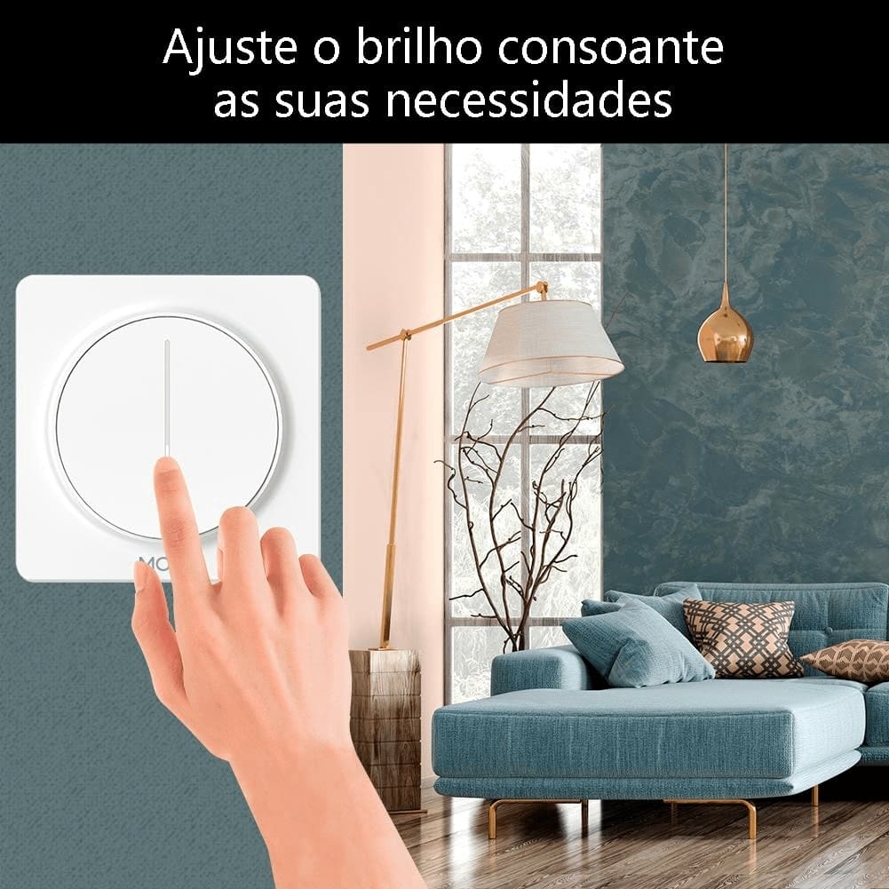 Interruptor Dimmer Touch Wi-Fi + RF433 DO3