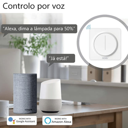 Interruptor Dimmer Touch Wi-Fi + RF433 DO3