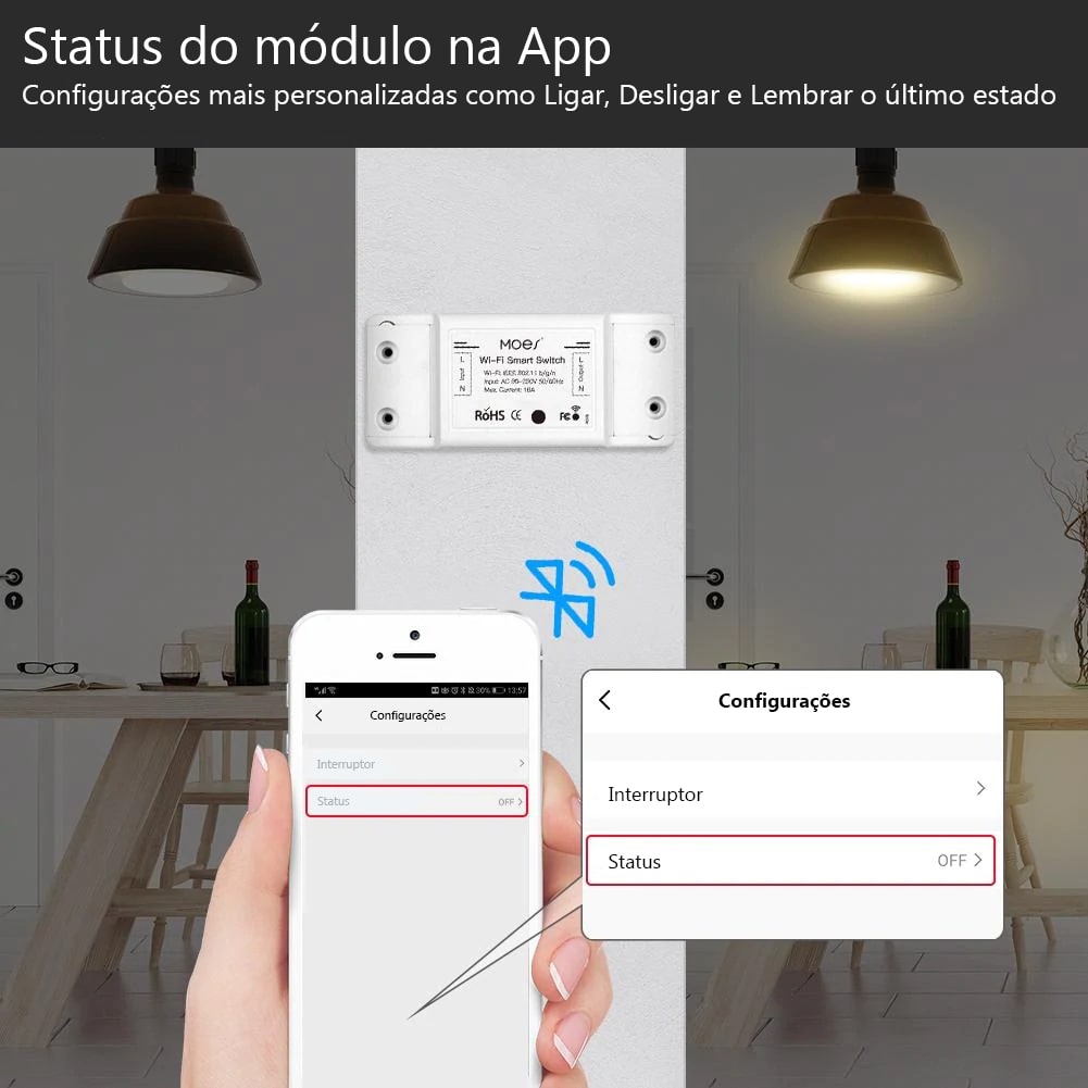 Módulo Recetor Wi-Fi + Bluetooth DOT2