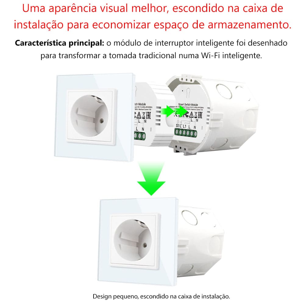 Módulo 1 canal Wi-Fi+RF433 DO3