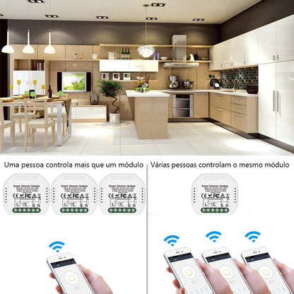 Módulo Dimmer 1 canal Wi-Fi+RF433 DO3