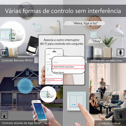 Módulo 2 canais Wi-Fi+RF433 DO3