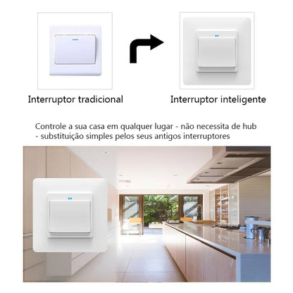 Interruptor de pressão 1 canal Wi-Fi DO4