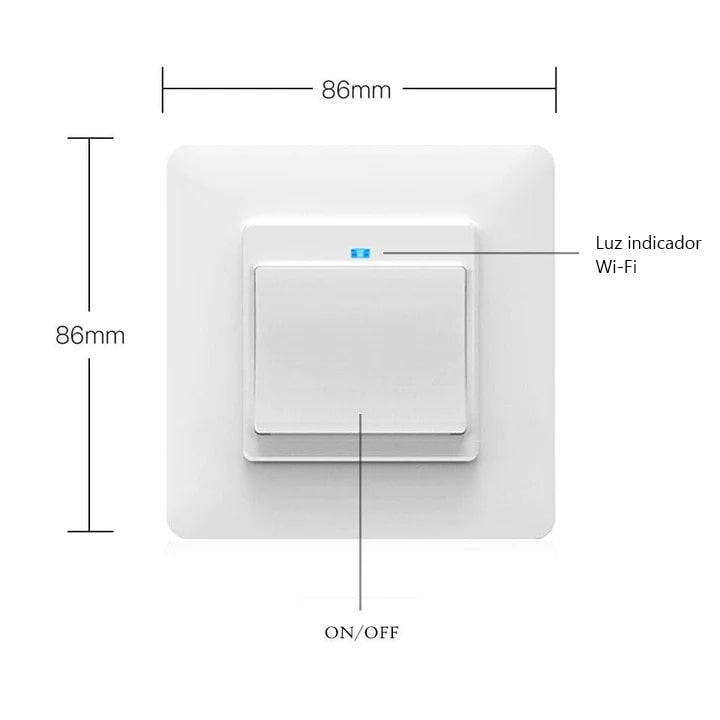 Interruptor de pressão 1 canal Wi-Fi DO4