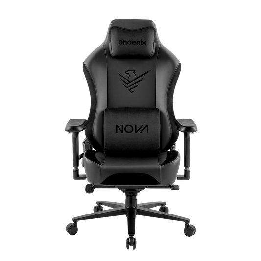 Cadeira Gaming Phoenix Nova Couro Tamanho R Preto