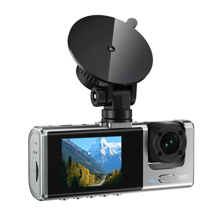 Câmara Dashcam Dual Full HD 12MP LCD 2" 140º p/ Veículos - XO