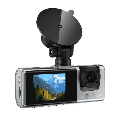 Câmara Dashcam Dual Full HD 12MP LCD 2" 140º p/ Veículos - XO