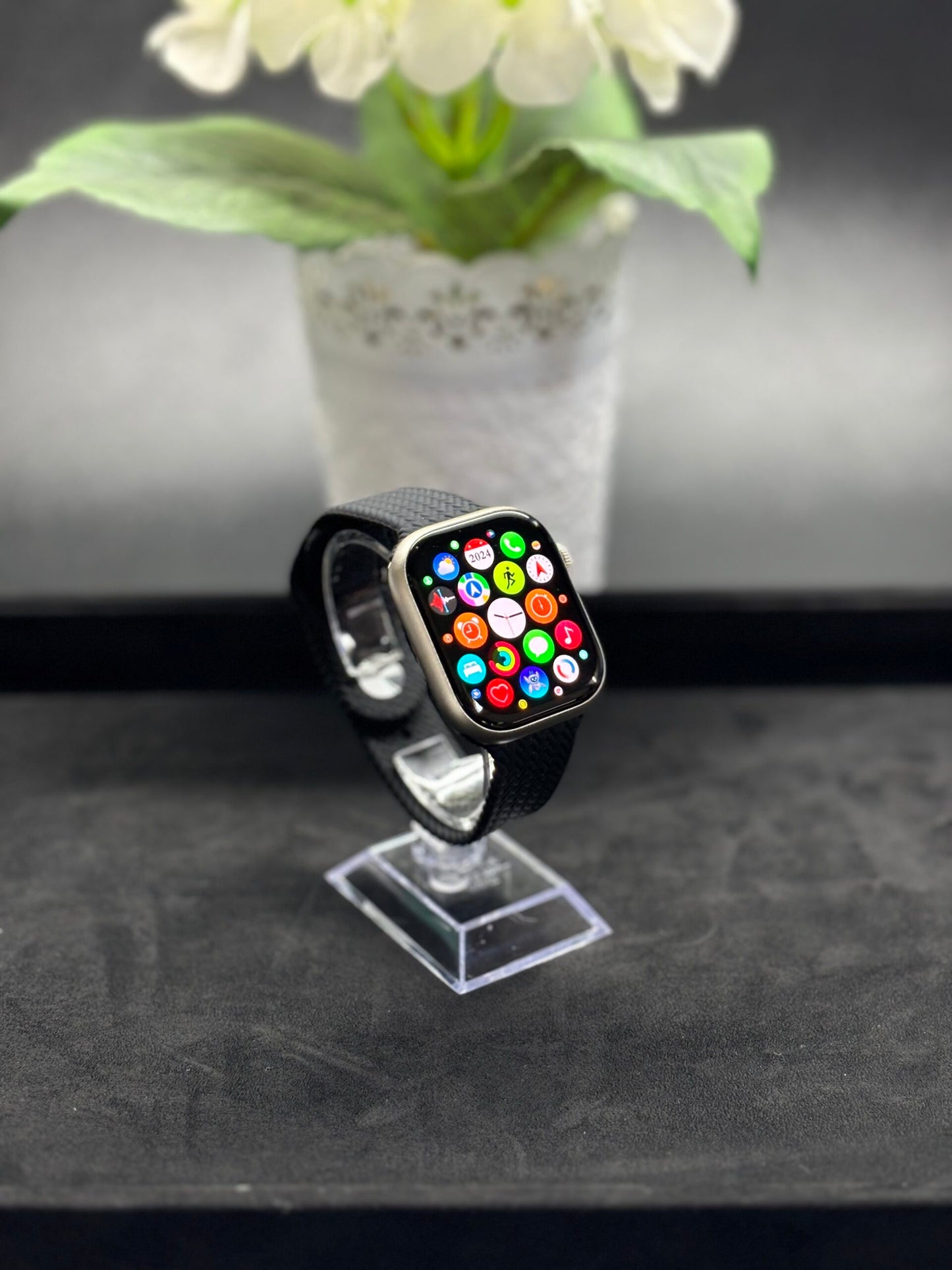 SmartWatch G9 Pro Max Plus 45mm Amoled Mostrador Silver+ 2x Bracelete + Capa