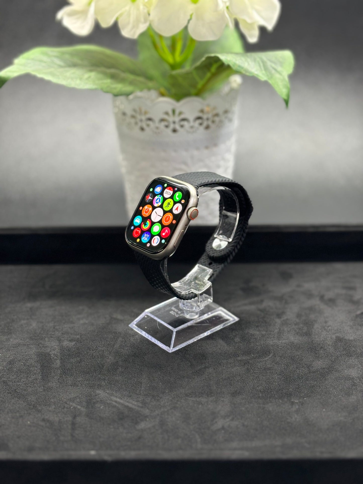 SmartWatch G9 Pro Max Plus 45mm Amoled Mostrador Silver+ 2x Bracelete + Capa
