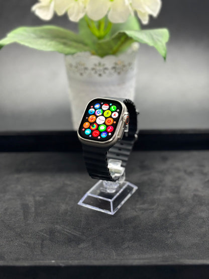 SmartWatch G9 Ultra 2 Max 49mm Amoled Mostrador Silver + 2x Bracelete