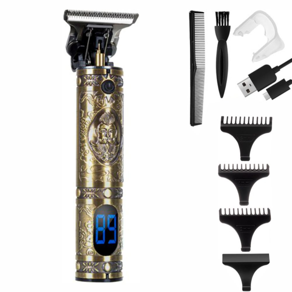 Máquina Barbear Portátil de Precisão com Acessórios
