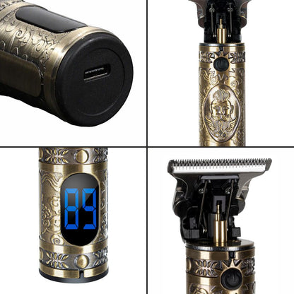 Máquina Barbear Portátil de Precisão com Acessórios