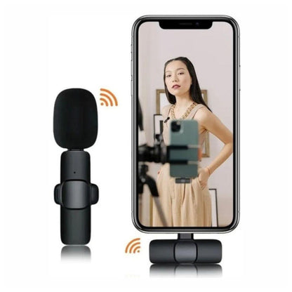 K9 Microfone Lapela S/ Fios C/ Receptor Lightning