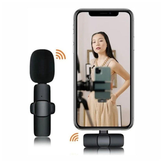 K9 Microfone Lapela S/ Fios C/ Receptor Lightning