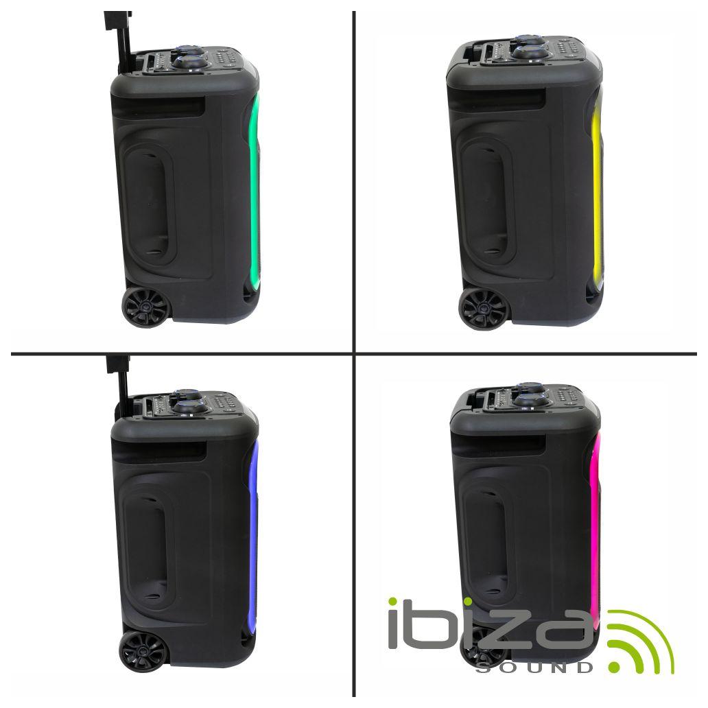 Coluna Amplificada 12" 800W 1 MIC USB/BT/SD/AUX TWS IBIZA