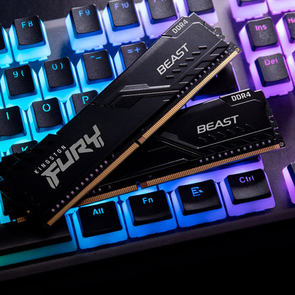 Memória Dimm DDR4 16GB Kingston Fury Beast  3200MHz  CL16