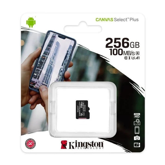 Kingston 256GB MicroSDXC Canvas Select Plus Class10 UHS-I - SDCS2/256GBSP