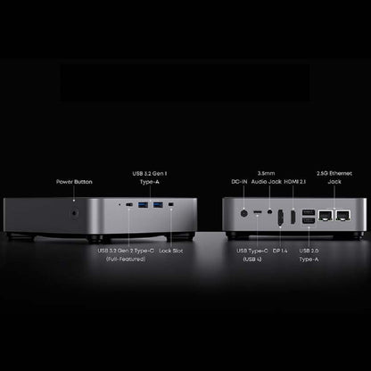 Mini-Pc Nuc Chuwi AUbox Ryzen 9 6900Hx 16Gb 512Gb  Wifi6 BT5.2 RJ45*2 Hdmi*1 DP*1 USB 3.2*1 USB 2.0*1 Typce-C*1  Windows 11 Pro