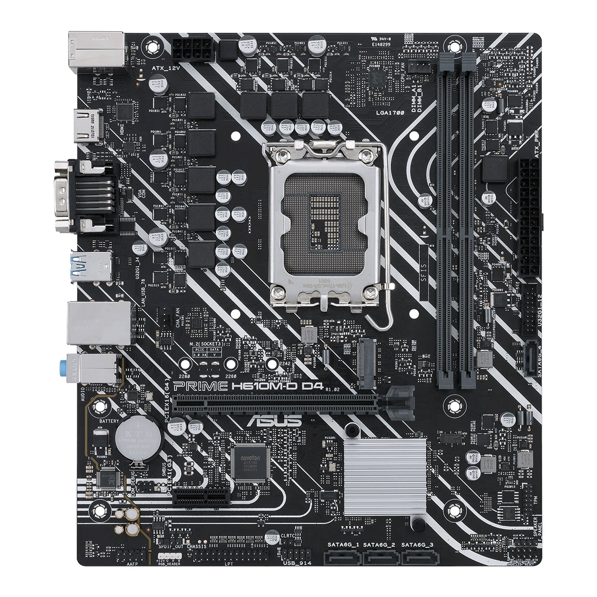 Motherboard Asus Prime H610M-D D4  Socket 1700  Micro ATX