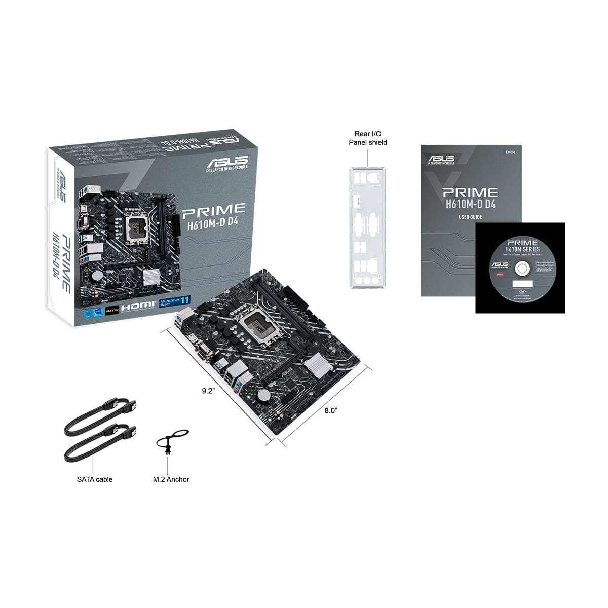 Motherboard Asus Prime H610M-D D4  Socket 1700  Micro ATX