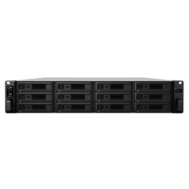 Synology RS3621RPxs NAS 12-bay 2U Rack Station Ram 8 GB – Gigabit