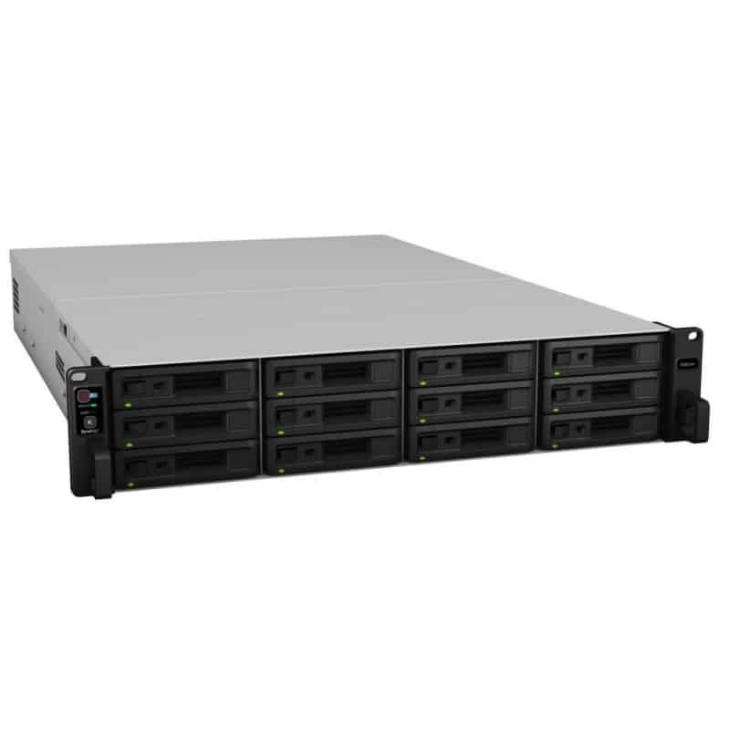 Synology RS3621RPxs NAS 12-bay 2U Rack Station Ram 8 GB – Gigabit