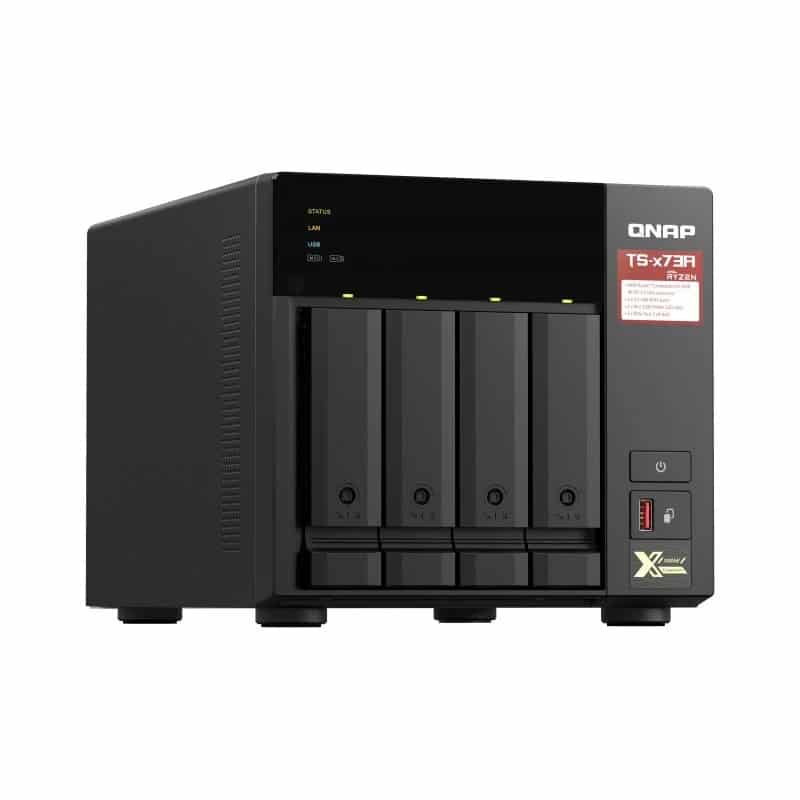 NAS QNAP TS-473A-8G  4 Baías 3.5″- 2.5″  8GB DDR4  Formato Torre