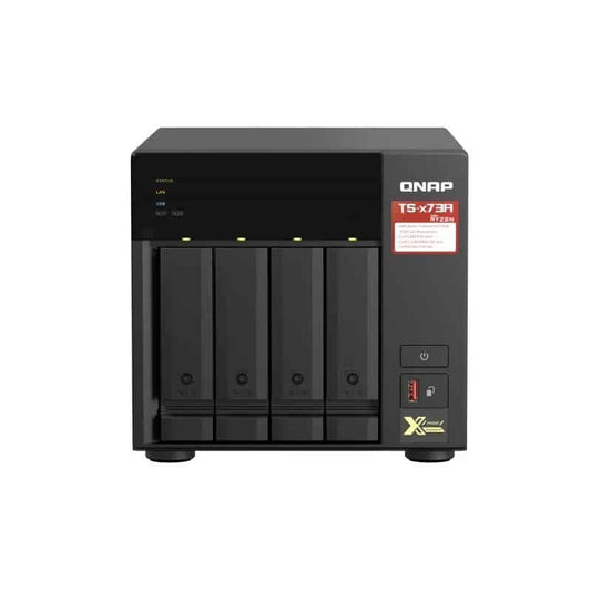 NAS QNAP TS-473A-8G  4 Baías 3.5″- 2.5″  8GB DDR4  Formato Torre