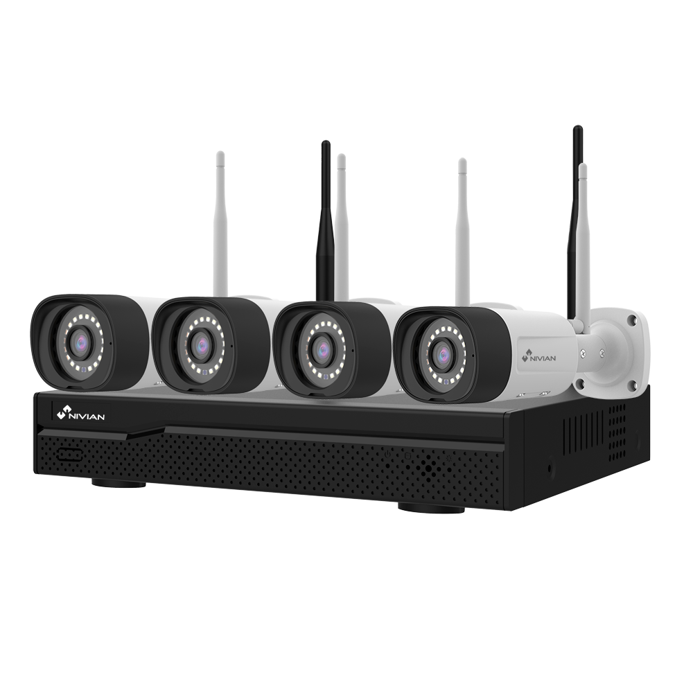 Kit de Videovigilância Nivian KIT1630W6 4 Câmaras 3 Mpx