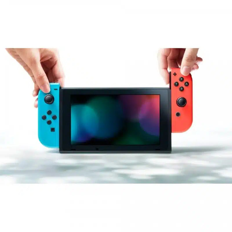Nintendo Switch Azul Neon e  Vermelho Neon (2022) Com 2 comandos Joy-Con