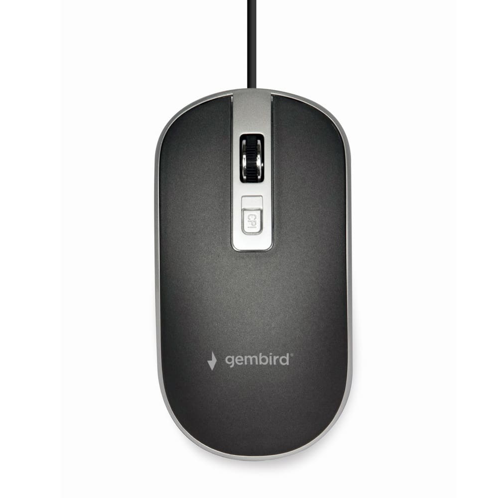 Rato Gembird USB 2.0 1200Dpi Preto/Cinza